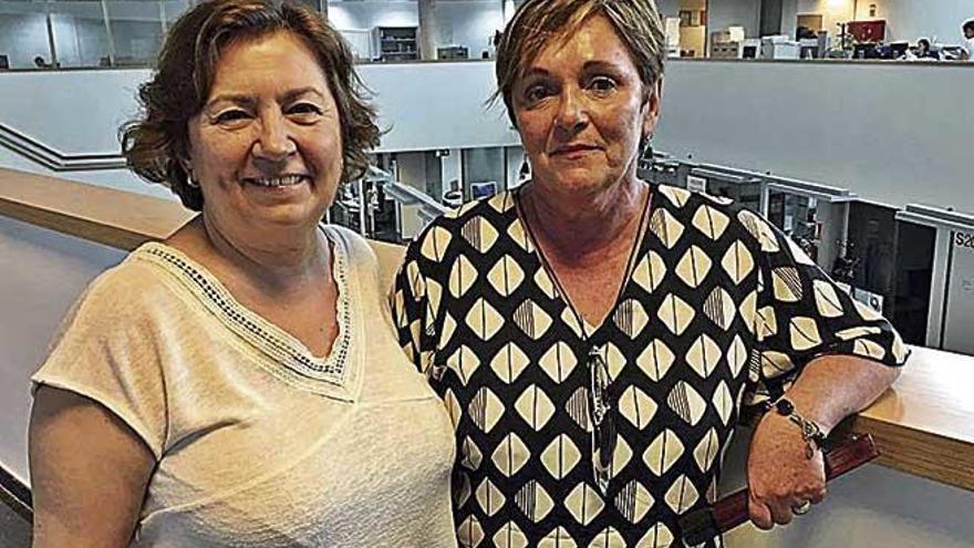 AntÃ²nia TomÃ¡s y Rosa Aranguren, responsables de &#039;Amb tots els sentits&#039;.