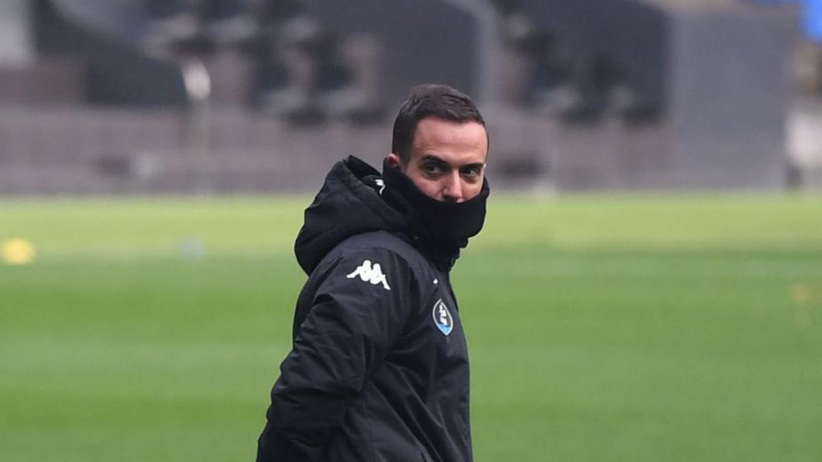 Borja Jiménez, durante un entrenamiento.