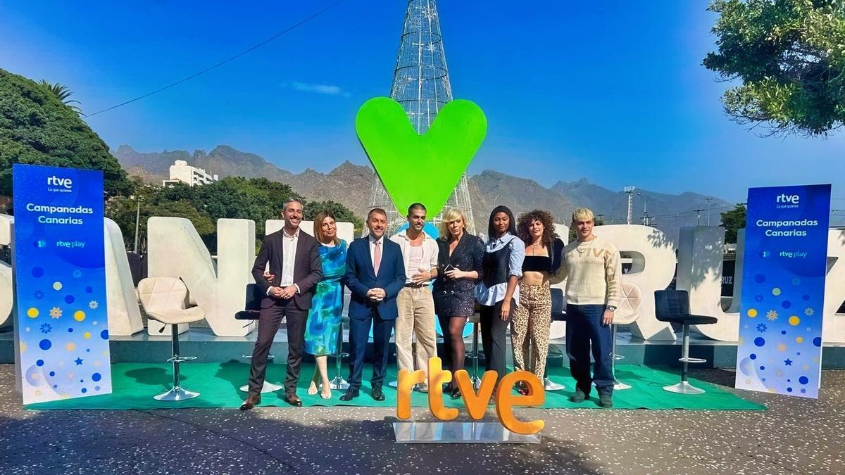 Presentación de las Campanadas de Canarias en RTVE desde Santa Cruz de Tenerife.
