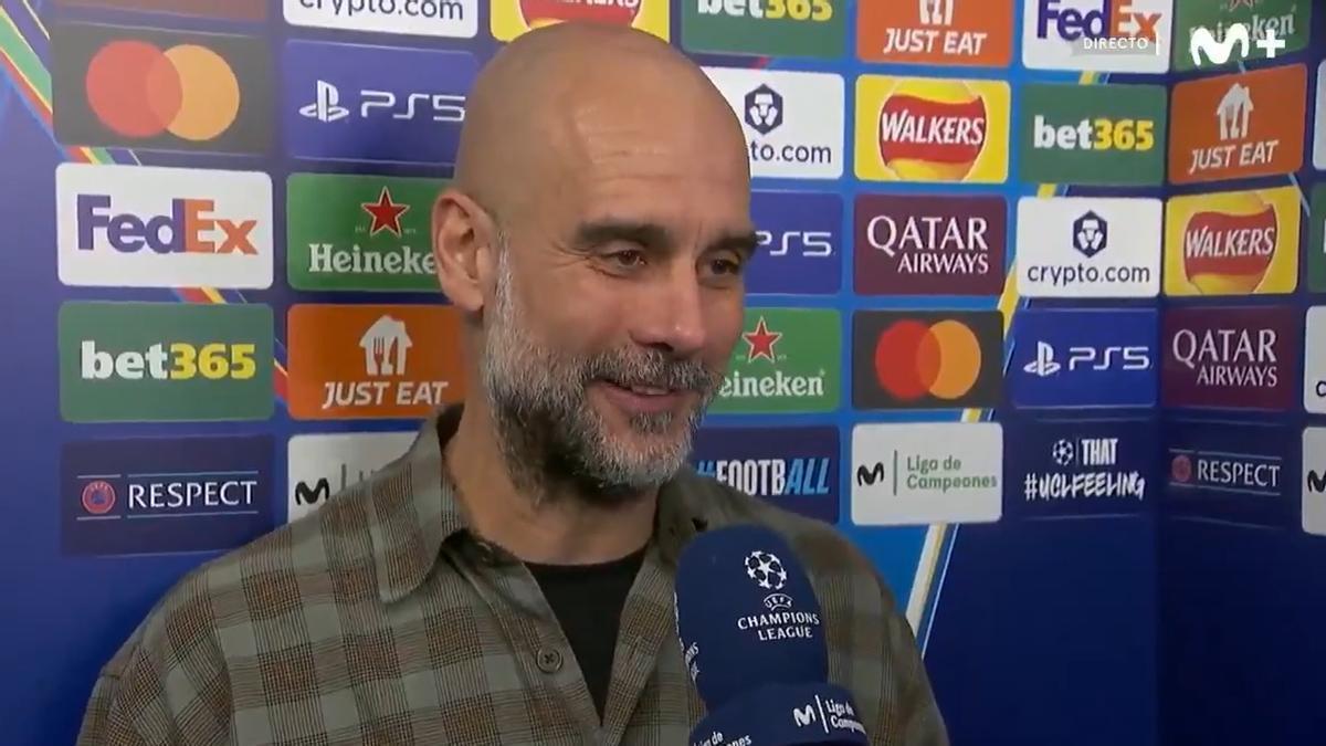 Pep Guardiola: "Felicidades al Real Madrid y felicidades a todos vosotros"