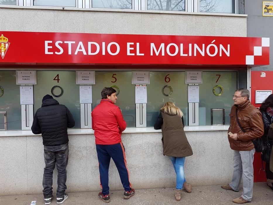 Venta de entradas para la visita del Madrid a El Molinón