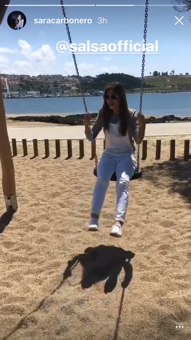 Sara Carbonero con mono de Salsa
