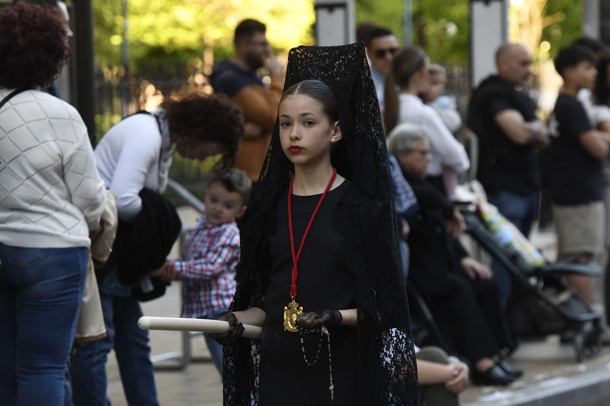 Procesión de la Soledad del Calvario en la Semana Santa de Murcia 2025.