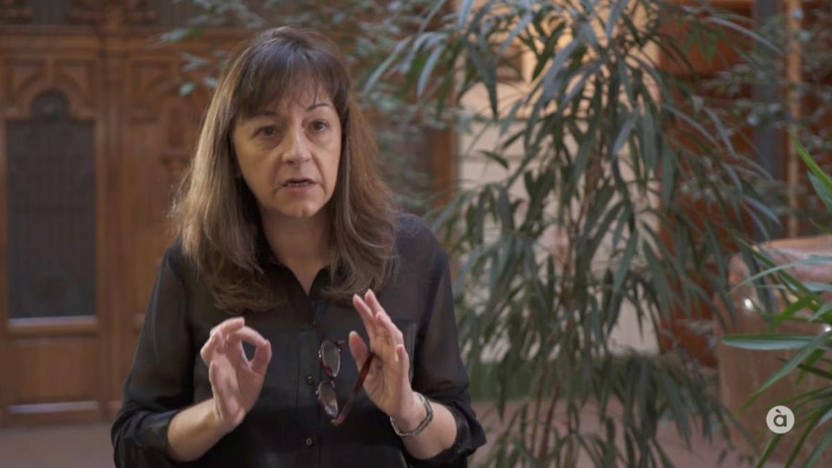Anna Salomé, en una entrevista en À Punt.
