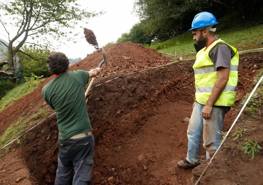 Excavación en el castro de Boinas