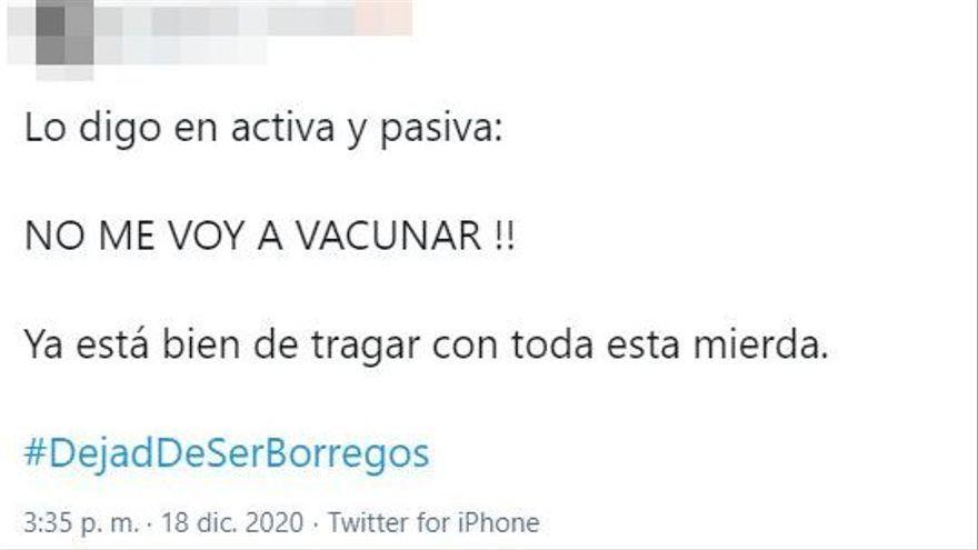 Un negacionista comparte su positivo en covid en Twitter y las redes se ríen de él