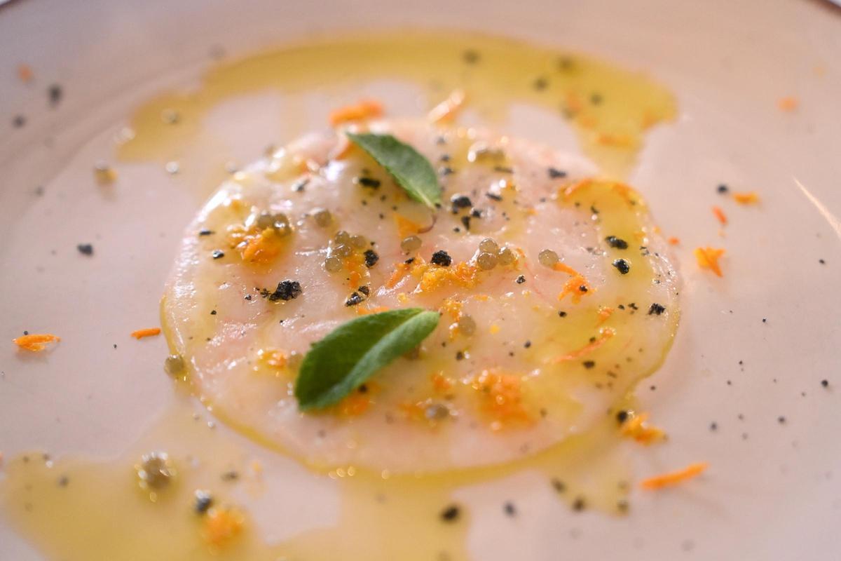 Carpaccio de quisquilla.