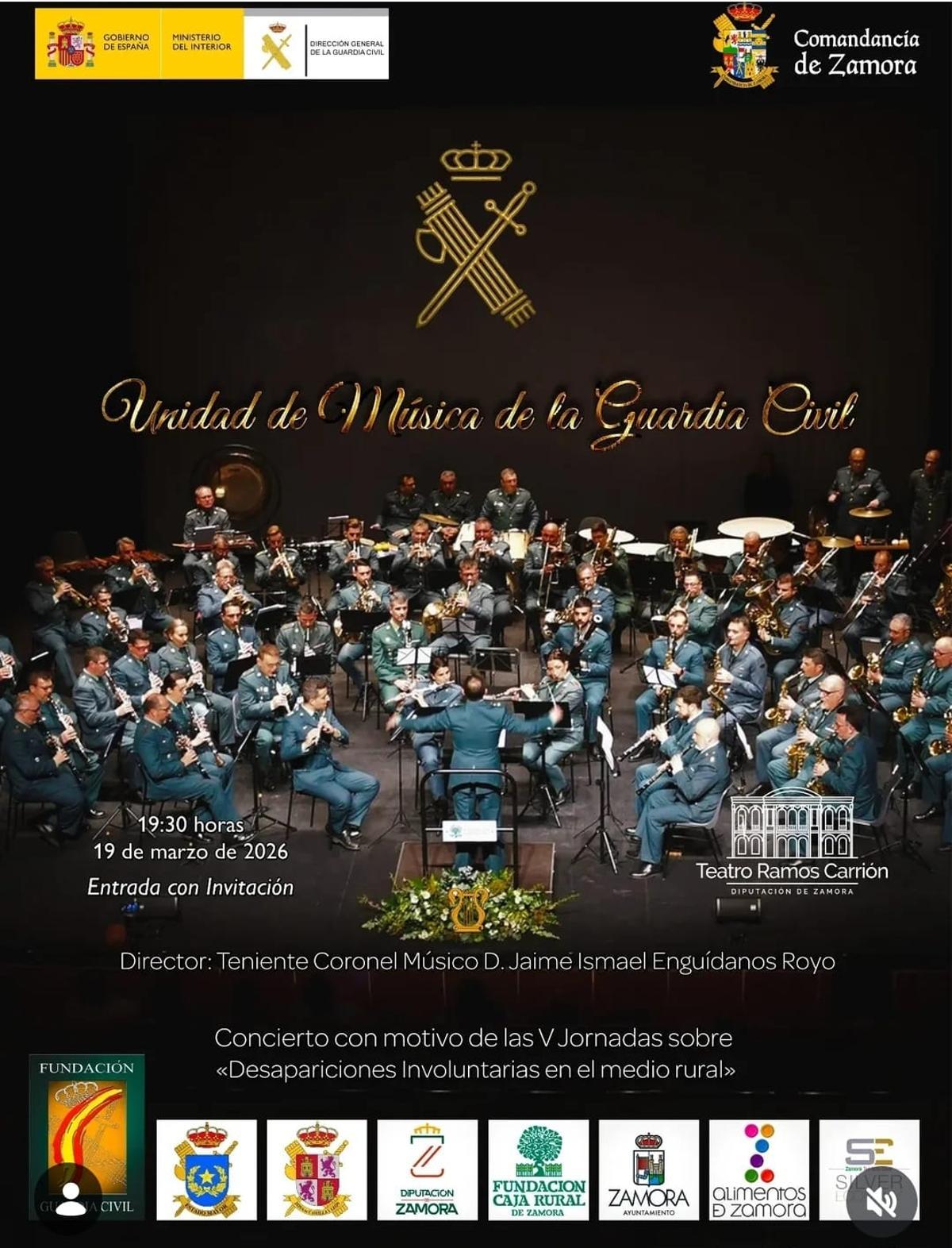 La Unidad de Música de la Guardia Civil