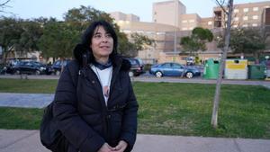 Verónica, madre de Mario, en el Hospital General de Castellón. /