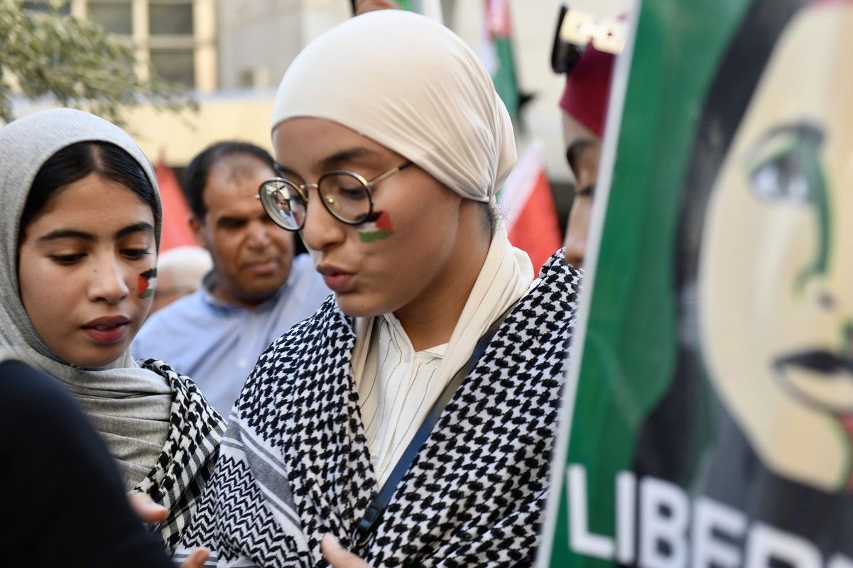 La manifestación de Murcia a favor de Gaza, en imágenes