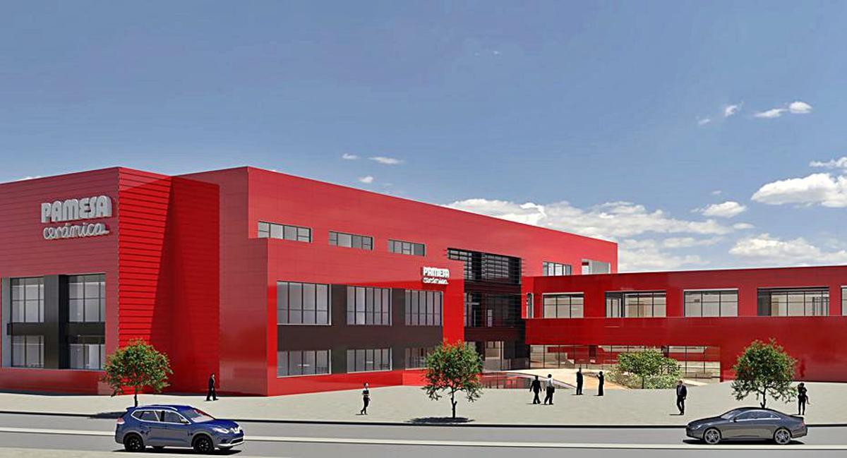 Así serán las nuevas oficinas centrales de Pamesa Cerámica. | LEVANTE-EMV