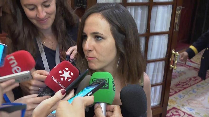 Ione Belarra (Unidas Podemos): "Lo que tiene que hacer el PSOE es moverse"