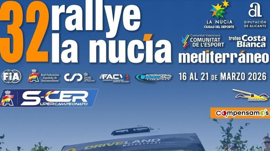 El 32º Rallye La Nucía tendrá 10 tramos y 124 kilómetros cronometrados
