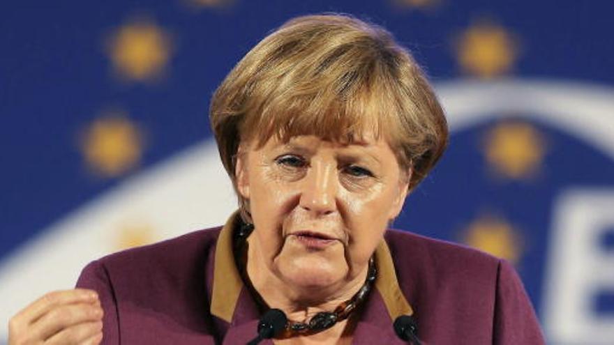 Angela Merkel, en Bucarest.