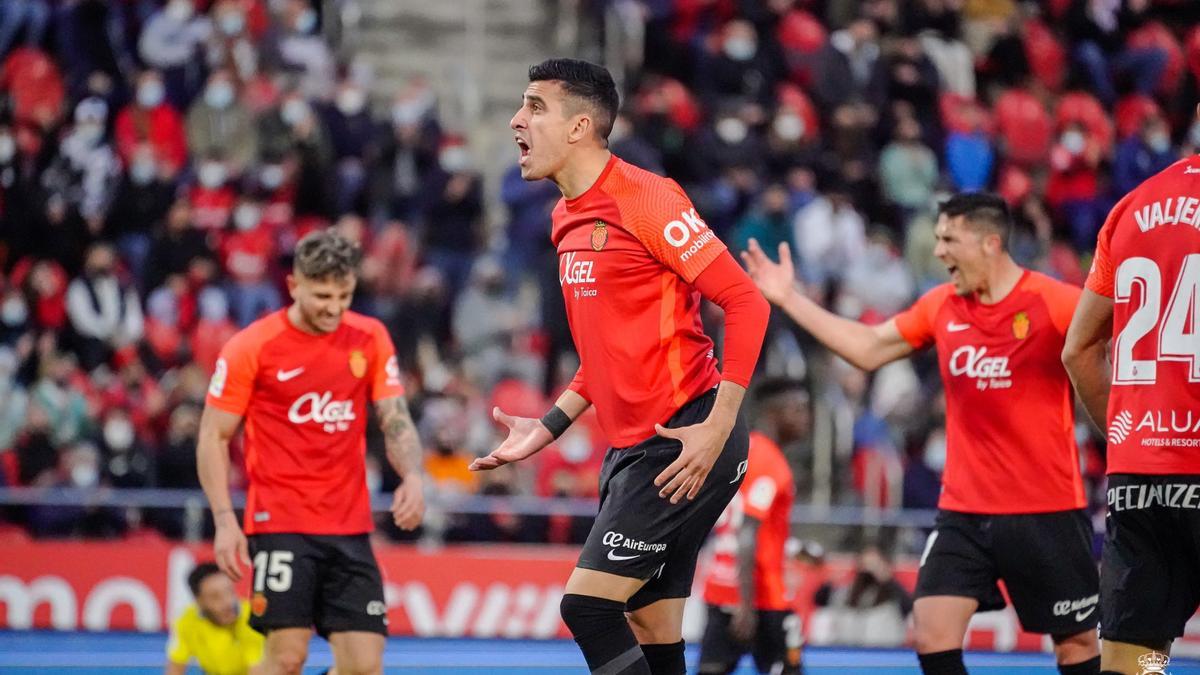 Rodrigo Battaglia, durante un encuentro disputado la pasada temporada en Son Moix.