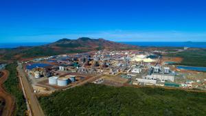 Vista aérea del archipiélago francés de Nueva Caledonia