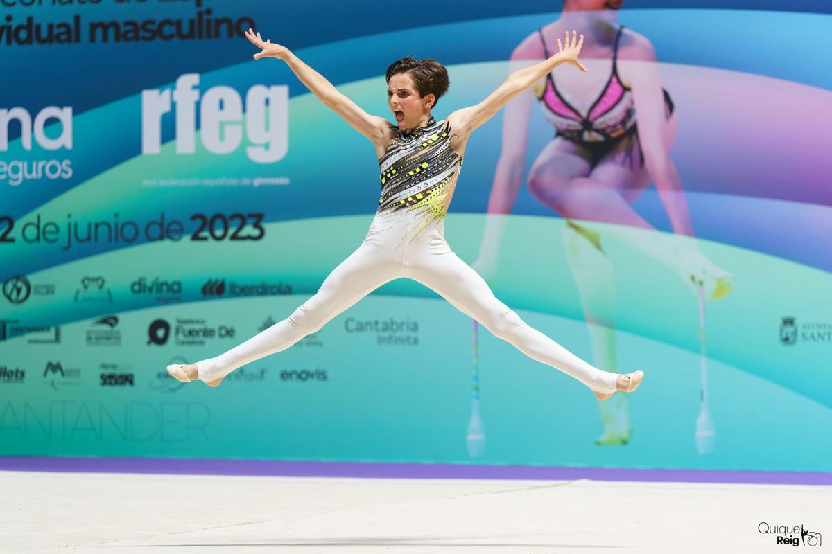 Víctor Laczko, en competición