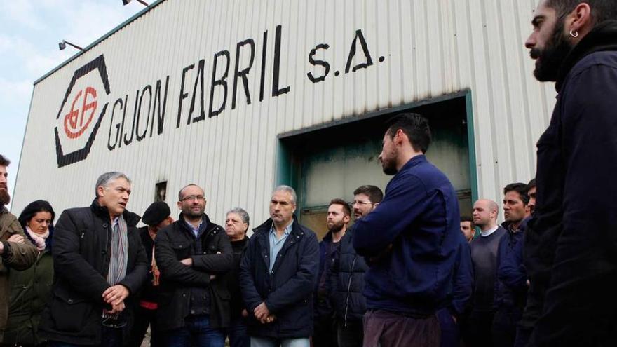 Orviz respalda a los trabajadores de Gijón Fabril