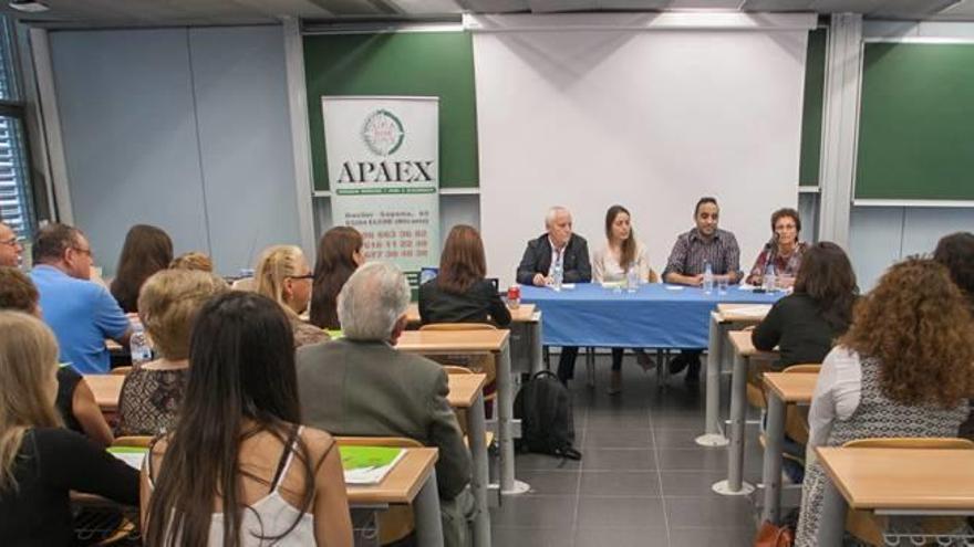 Las jornadas locales de Apaex concluyeron ayer en la UMH con la asistencia de estudiantes, profesionales y usuarios de la asociación.