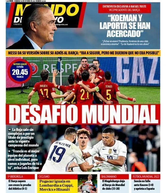 Las portadas de la prensa deportiva de hoy