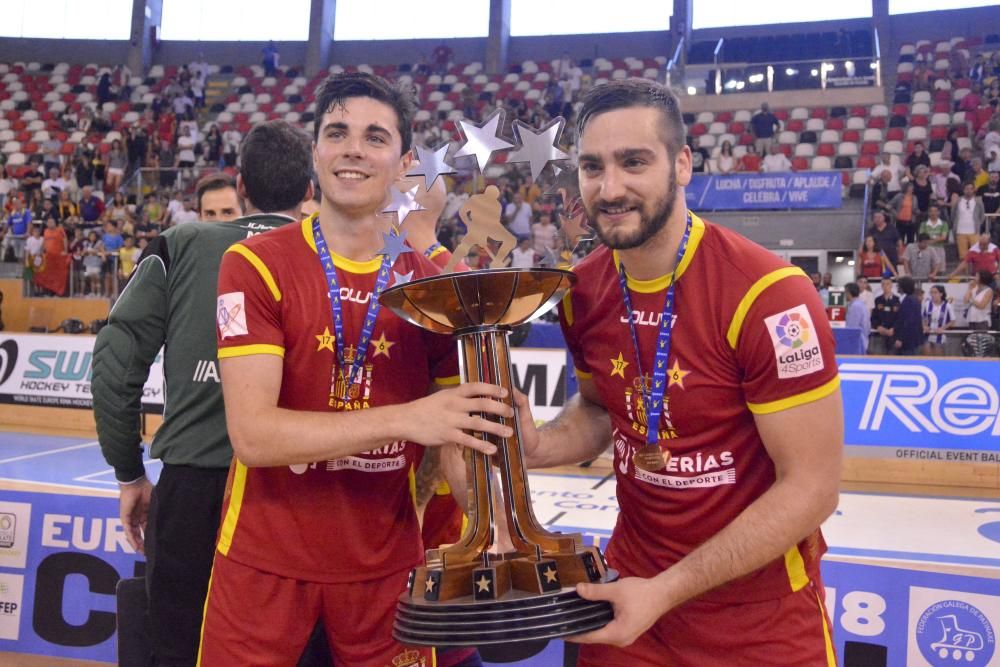 España gana el Europeo de Hockey en A Coruña