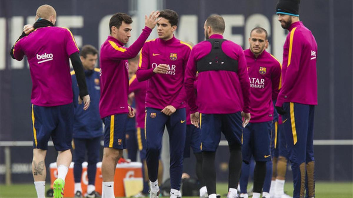 El Barcelona prepara el partido de Copa ante el Valencia