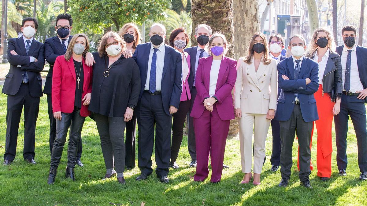 Equipo de la candidatura de Carlos Arias.