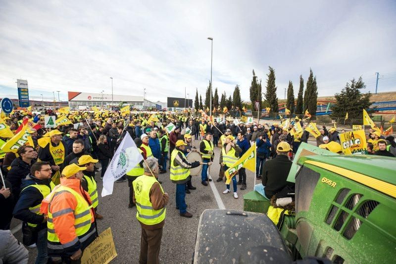 Manifestación de agricultores en Zaragoza