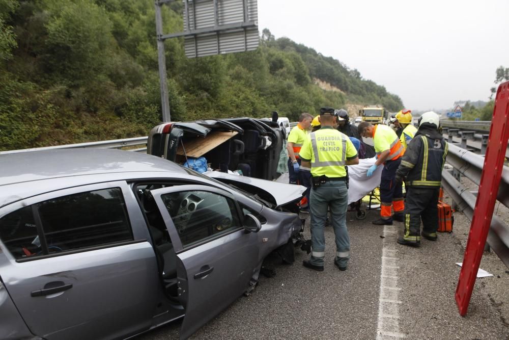 Accidente en la autovía minera