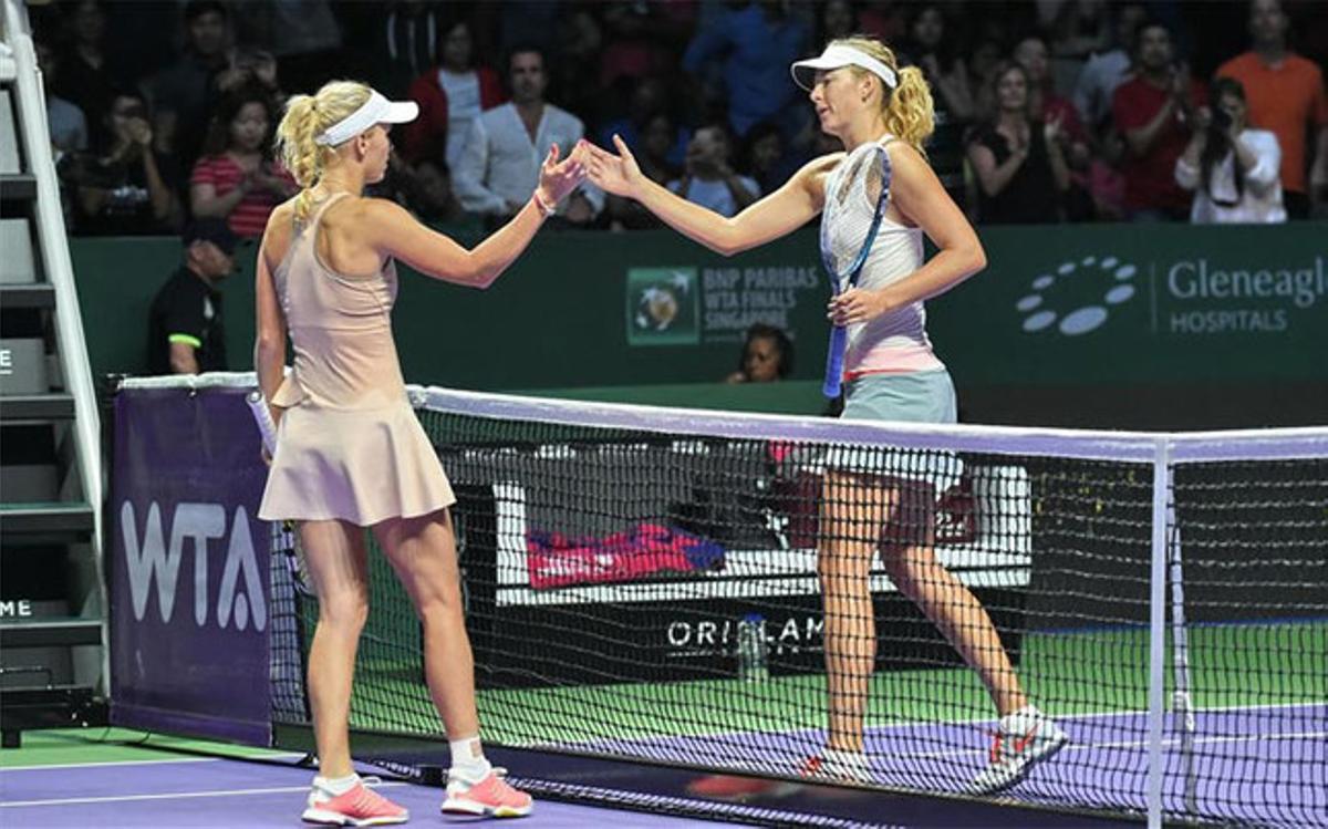 Wozniacki demostró ante Maria Sharapova que está en un gran momento de forma