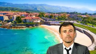 El refugio de Luis Enrique (56 años) es una aldea costera de 100 habitantes en Asturias