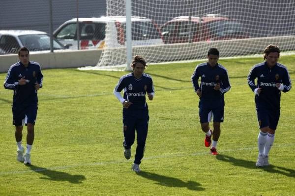 Entrenamiento del lunes del Real Zaragoza