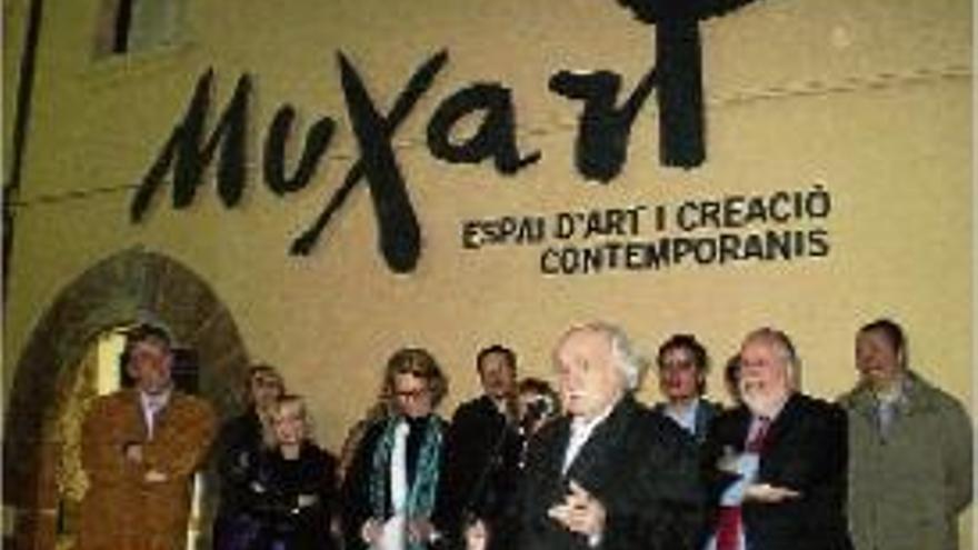 Jaume Muxart, en la inauguració del seu museu