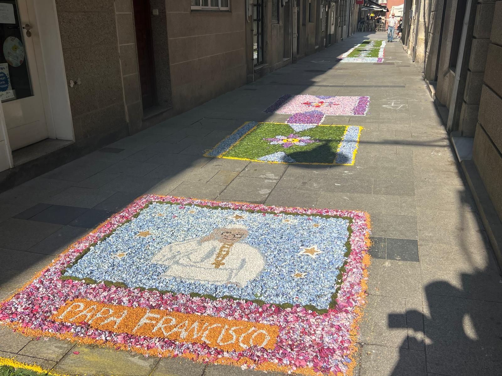 El Corpus en O Morrazo. Alfombras con mensaje