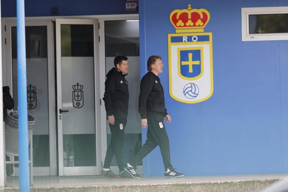 Primer día de Egea en el Oviedo tras su vuelta