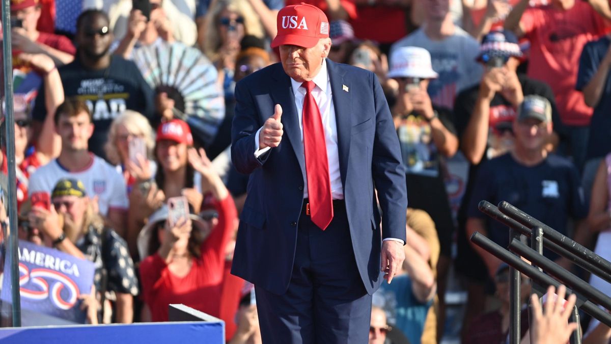 El presidente de Estados Unidos, en un evento celebrado en la víspera del Día de la Independencia del país, en Des Moines, Iowa