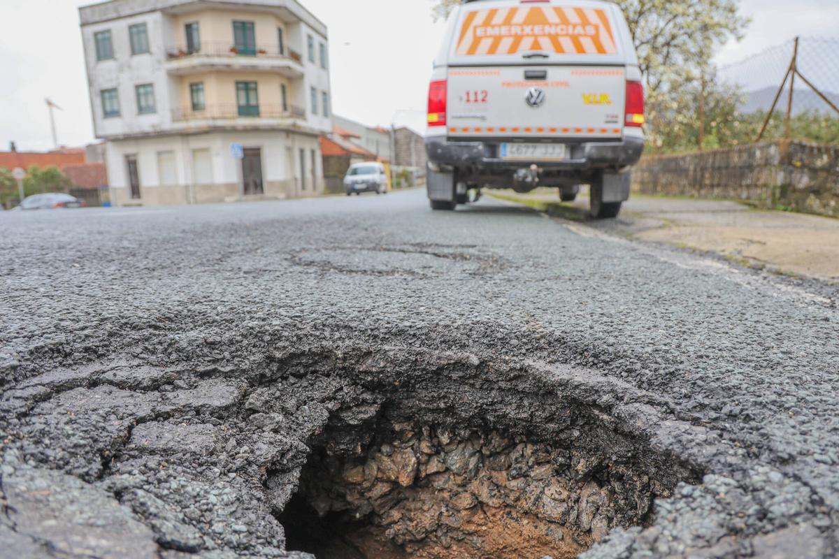 Socavón al que hace referencia el PP en Agustín Romero, ya subsanado.