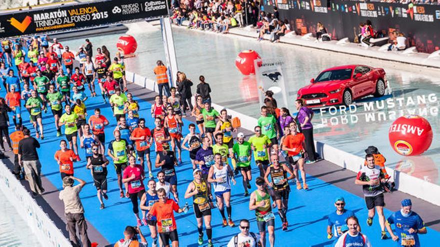 Llegada del Maratón de Valencia Trinidad Alfonso