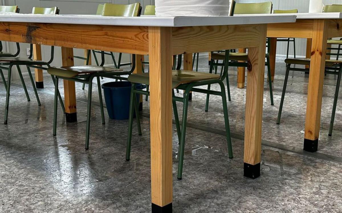 Los cubos no son llegan porque llueve en varios puntos. |  Cedida