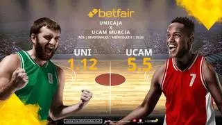 Unicaja vs. UCAM Murcia (Partido 5): horario, TV, estadísticas, cuadro y pronósticos