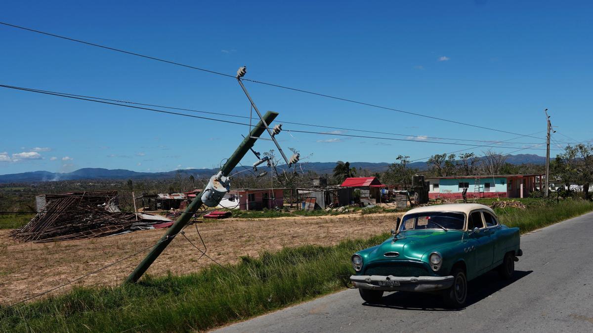 Aftermath of Hurricane Ian in San Luis, Cuba