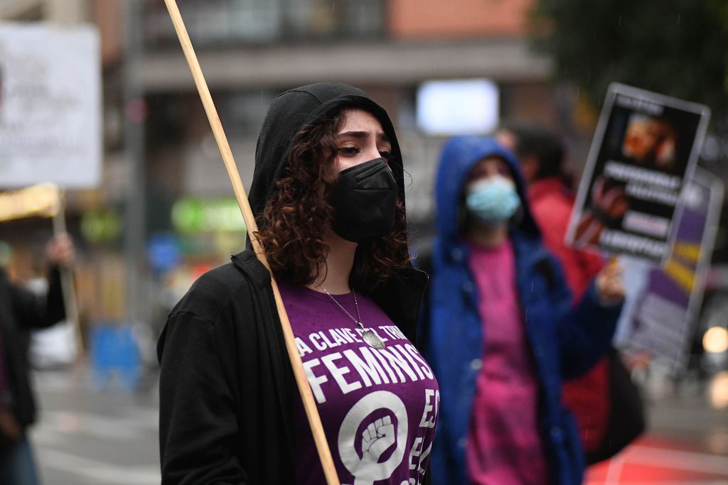 Manifestación feminista en Murcia