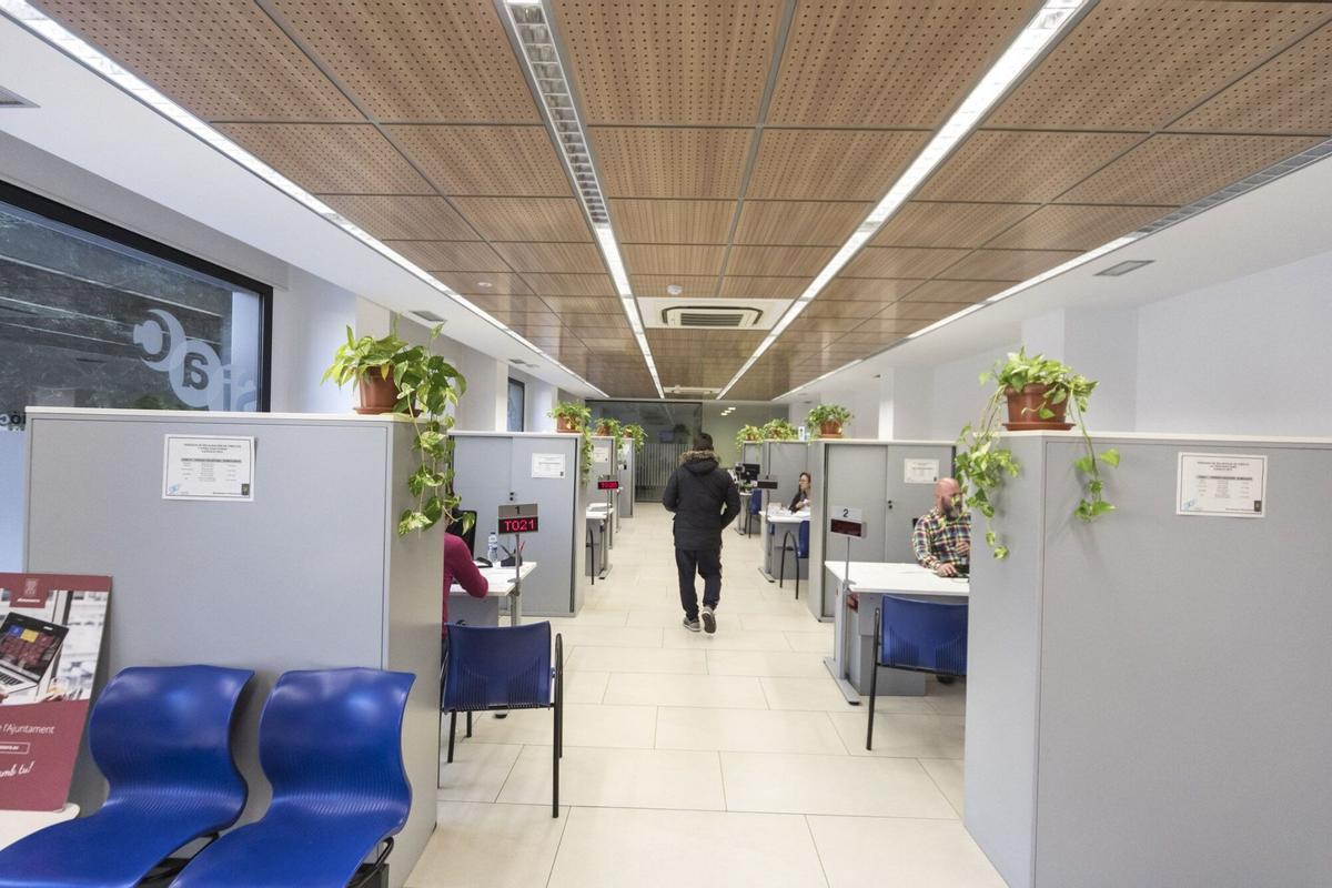 Oficina del servicio de atención ciudadana de un ayuntamiento de la Comunitat Valenciana, imagen de archivo.