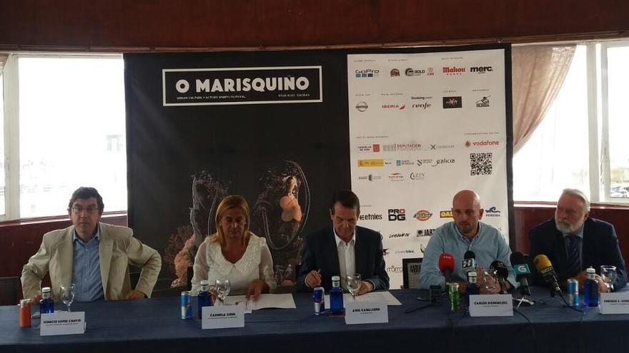 Presentación de O Marisquiño, esta mañana. // O. Méndez