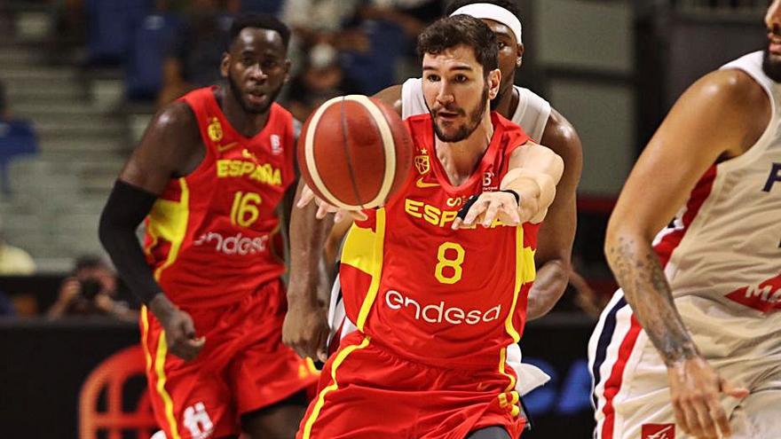 Darío Brizuela, durante el partido ante Francia en el Carpena