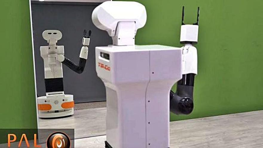 Tiago, un robot capaç de reconèixer-se en un mirall