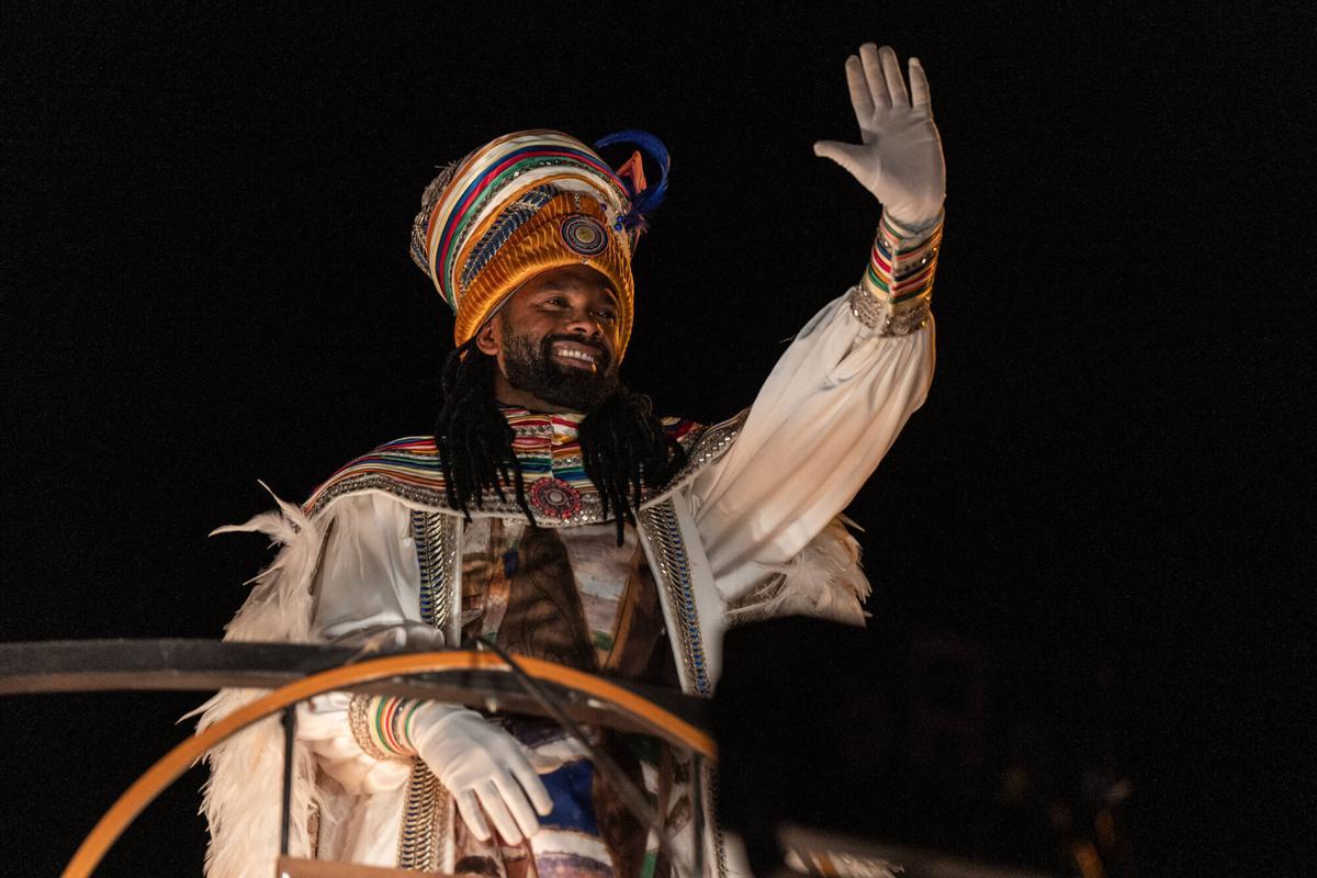 La cabalgata de reyes magos en Barcelona