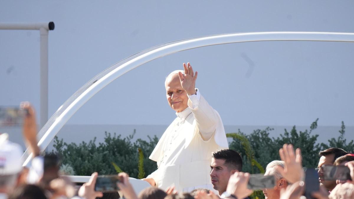 Lleó XIV, prop de la Cibeles de Madrid, on ha estat rebut per més d'un milió de persones