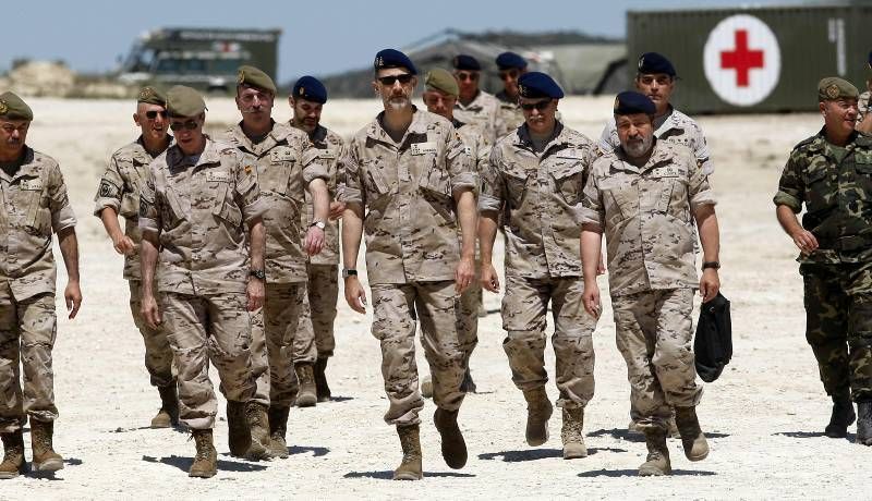 Felipe VI en Centro Nacional de Adiestramiento San Gregorio