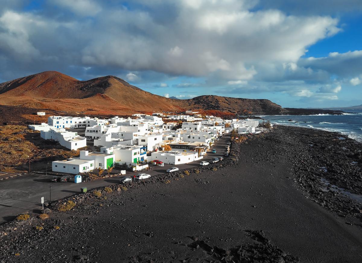 El pueblo de El Golfo al atardecer, Lanzarote